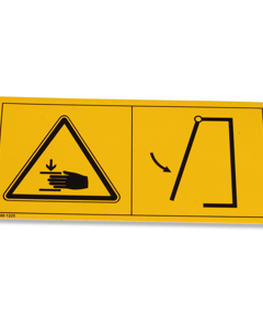 Piktogramm: Handverletzung W024 ISO 7010/Tor bzw. Klappe